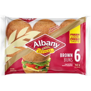 Albany Superior Brown Buns 6 Pack