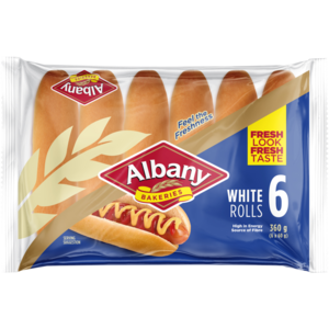 Albany Superior White Rolls 6 x 6 Pack
