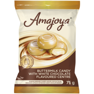 Amajoya Buttermilk Candy with White Chocolate Flavoured Centre 75g