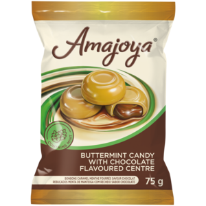 Amajoya Buttermint Candy With Chocolate Flavoured Centre 75g