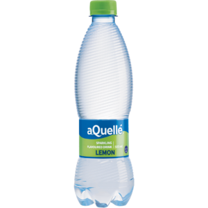 aQuellé Lemon Flavoured Sparkling Water 500ml