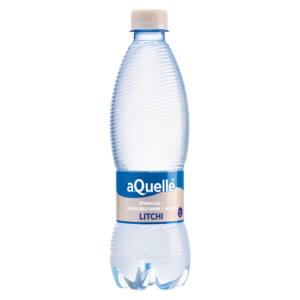 aQuellé Litchi Flavoured Sparkling Water 500ml