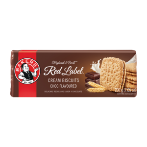 Bakers Red Label Chocolate Flavoured Cream Biscuits 200g