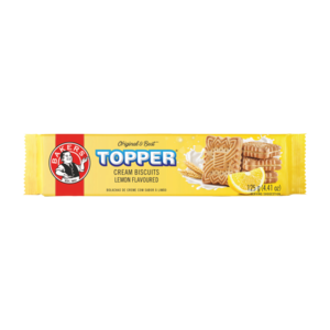 Bakers Topper Lemon Flavoured Cream Biscuits 125g