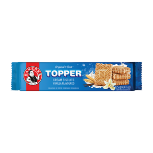 Bakers Topper Vanilla Flavoured Cream Biscuits 125g