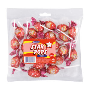 Baxtons Red Star Pops 20 Pack
