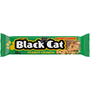 Black Cat Peanut Crunch Chocolate Bar 48g