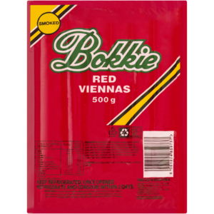 Bokkie Smoked Red Viennas 500g