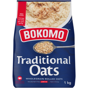 Bokomo Traditional Wholegrain Rolled Oats 1kg