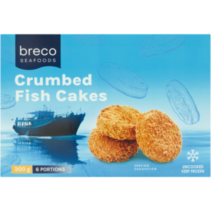 Breco Seafoods Frozen Crumbed Fish Cakes 300g