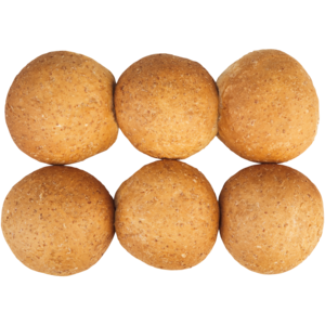 Brown Hamburger Rolls 6 Pack