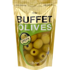 Buffet Olives Pitted Green Olives Sachet 200g