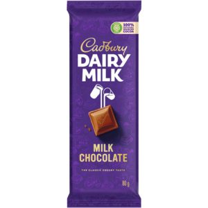 Cadbury Dairy Milk Milk Chocolate Slab 80g