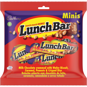 Cadbury Lunch Bar Mini Milk Chocolate Bars 168g
