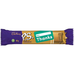 Cadbury P.S. Caramilk Chocolate Bar 48g