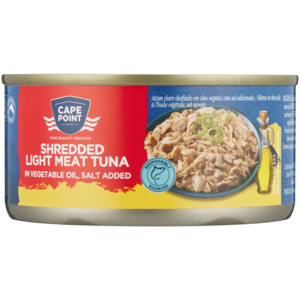 Cape Point Shredded Light Meat Tuna in Vegetable Oil 170g