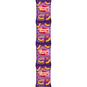 Cheese Curls Fruit Chutney Flavoured Maize Snack 4 x 14g