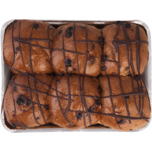 Choc Chip Buns 6 Pack