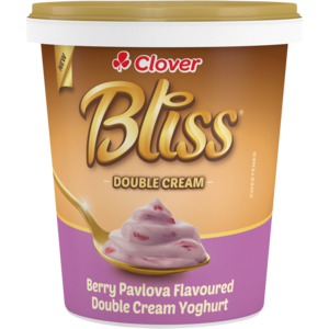 Clover Bliss Berry Pavlova Flavoured Double Cream Yoghurt 1kg