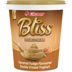 Clover Bliss Caramel Fudge Flavoured Double Cream Yoghurt 1kg