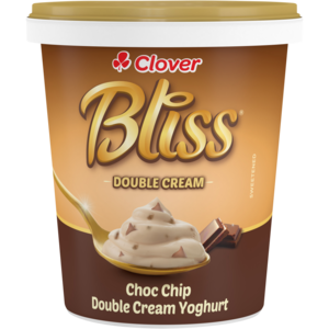 Clover Bliss Choc Chip Double Cream Yoghurt 1kg