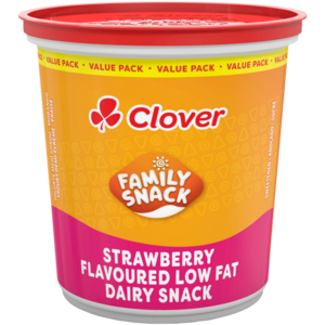 Clover Family Snack Strawberry Flavoured Low Fat Dairy Snack 900g