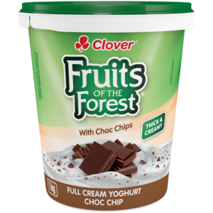 Clover Fruits of the Forest Choc Chip Full Cream Yoghurt 1kg