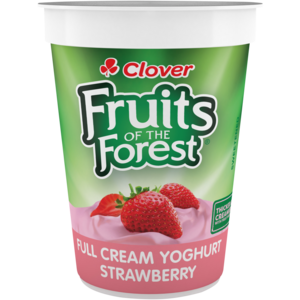 Clover Fruits of the Forest Strawberry Full Cream Yoghurt 150g