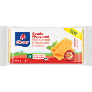 Clover Gouda Flavoured Full Cream Processed Cheese Slices 400g