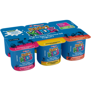 Clover Nutrikids Assorted Full Cream Yoghurt 6 x 100g