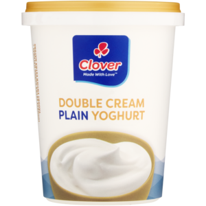 Clover Plain Double Cream Yoghurt 500g