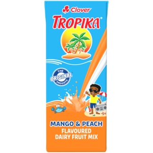Clover Tropika Mango & Peach Flavoured Dairy Fruit Mix 200ml