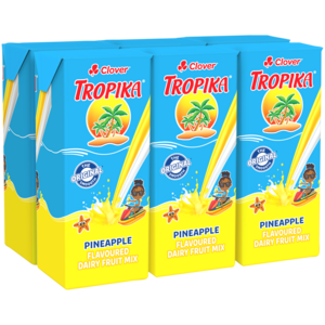 Clover Tropika Pineapple Flavoured Dairy Fruit Mix 6 x 200ml