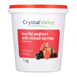 Crystal Valley Low Fat Mixed Berries Yoghurt 1kg