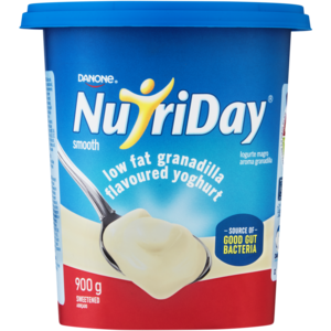 Danone NutriDay Granadilla Flavoured Low Fat Smooth Yoghurt 900g