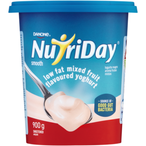 Danone NutriDay Mixed Fruit Flavoured Smooth Low Fat Yoghurt 900g
