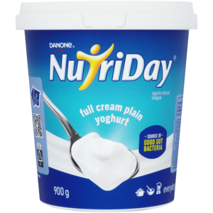 Danone NutriDay Plain Full Cream Yoghurt 900g