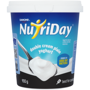 Danone NutriDay Plain Double Cream Yoghurt 900g