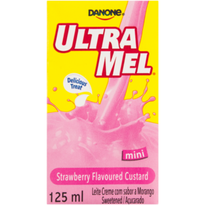 Danone UltraMel Strawberry Flavoured Mini Custard 125ml
