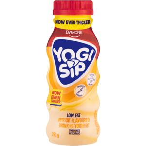 Danone Yogi Sip Apricot Flavoured Low Fat Drinking Yoghurt 250g