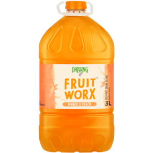 Darling Fruit Worx Mango & Peach Juice 3L