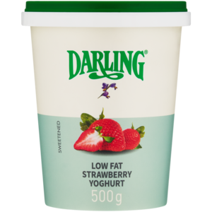Darling Strawberry Flavoured Low Fat Yoghurt 500g