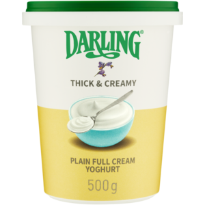 Darling Thick & Creamy Plain Full Cream Yoghurt 500g