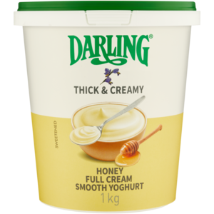 Darling Thick & Creamy Honey Full Cream Smooth Yoghurt 1kg