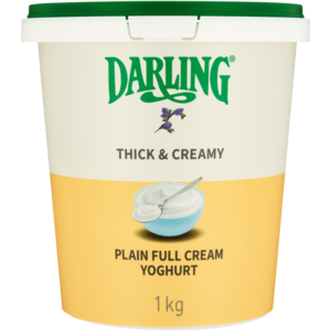 Darling Thick & Creamy Plain Full Cream Yoghurt 1kg