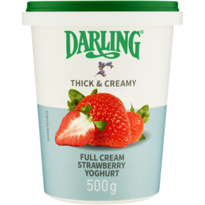 Darling Thick & Creamy Strawberry Full Cream Yoghurt 500g