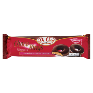 De Vries Choco Rings Biscuits 150g