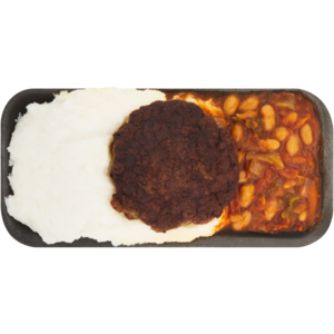 Deli Pap, Liver Cake & Chakalaka Meal