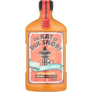 Die Kat Se Dik Snor! Extra Warm Hot Chilli Sauce 375ml