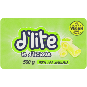D'Lite 40% Fat Spread Brick 500g